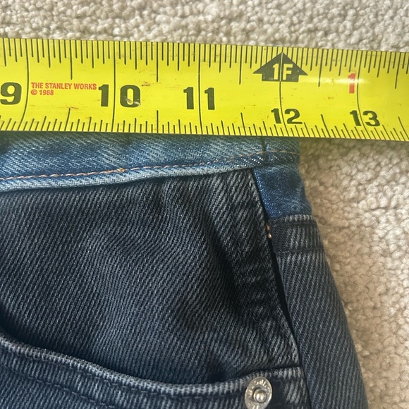 Veronica Beard Jeans Taylor WideLeg High Rise 2 Tone Blue Moon 26 ALTERED TO 24 - Picture 9 of 15